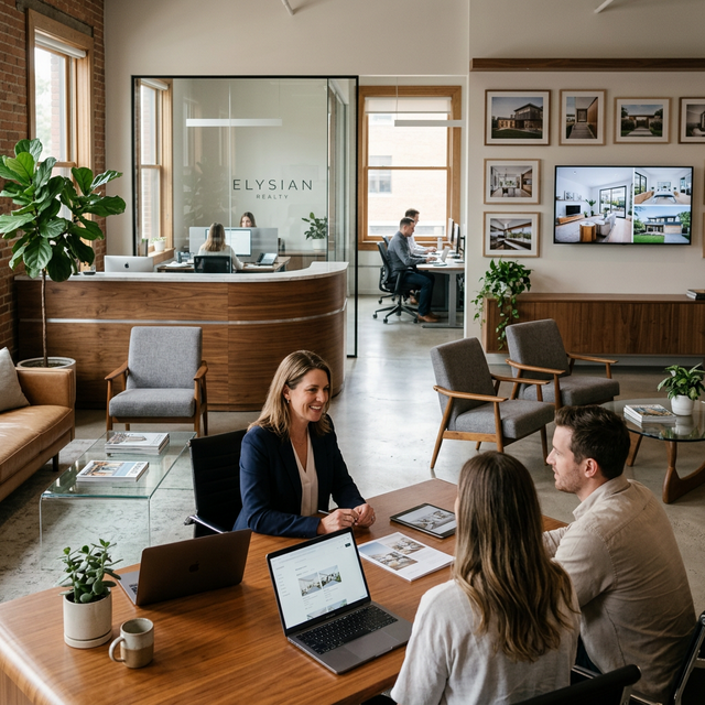 Modern real estate office